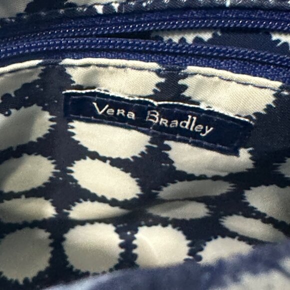 Vera Bradley Quilted Crossbody Bag & Wallet Set In Blue Pattern Retired - Picture 6 of 11
